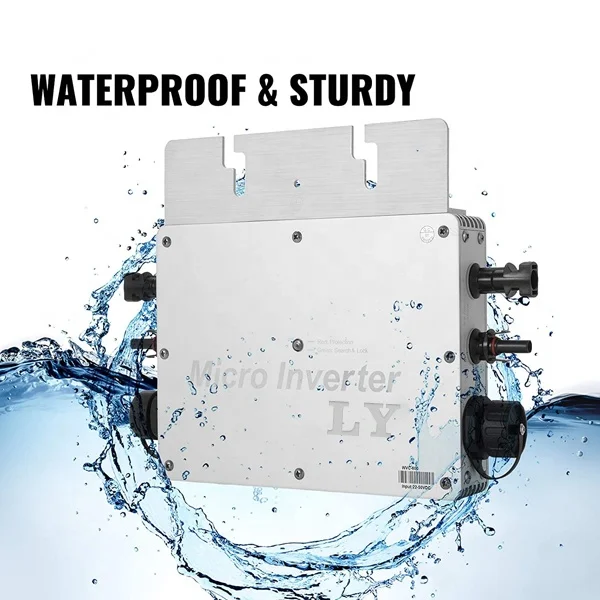 panel waterproof ip65 on grid tie inverter micro 600W 700W 800W Photovoltaic micro inverter solar