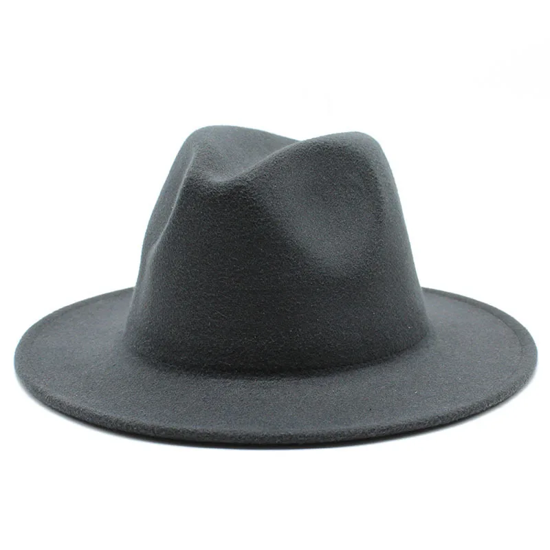 2022 New Luxury High Quality Colour Unisex Women Men Pure Wool Felt Fedora Hats