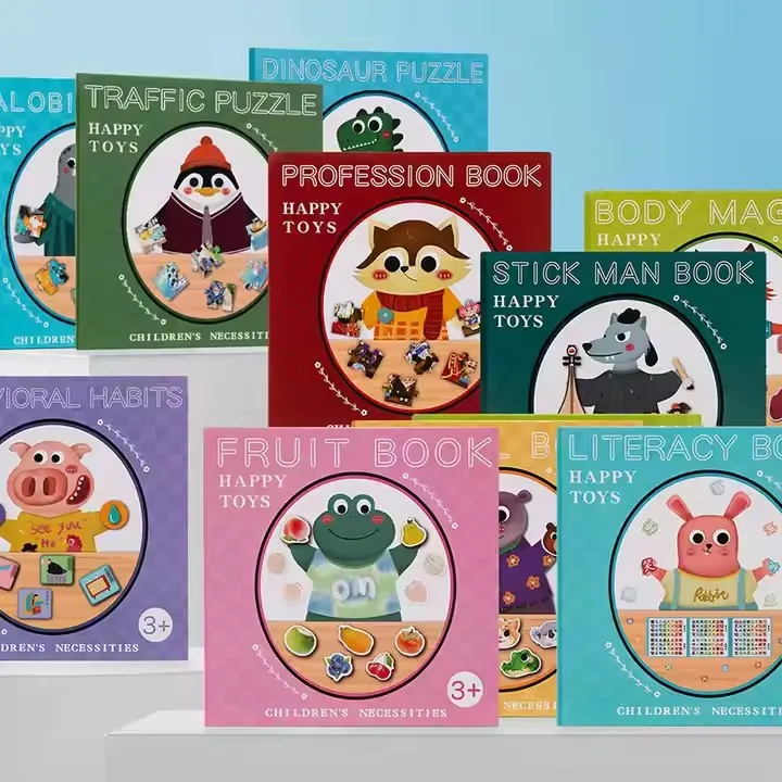 Services Magnetic Fractions Math Study Book Toys Intelligence Foldable Portable Cognitive Matching Puzzle Board for Kids Student