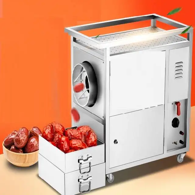 Высококачественная электрическая нагревательная двухслойная машина для обработки каштана арахиса и сосны с плоским дном