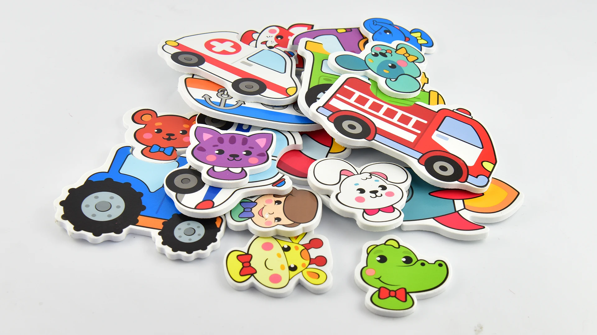 
New Arrival Latest Design Kids Cartoon Patterned Eva Foam Sets Bath Toy 