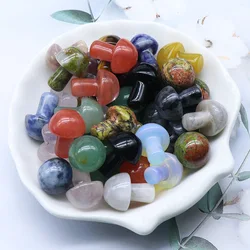 The latest gemstone mushroom crystal for park flowerpot or fish tank decoration