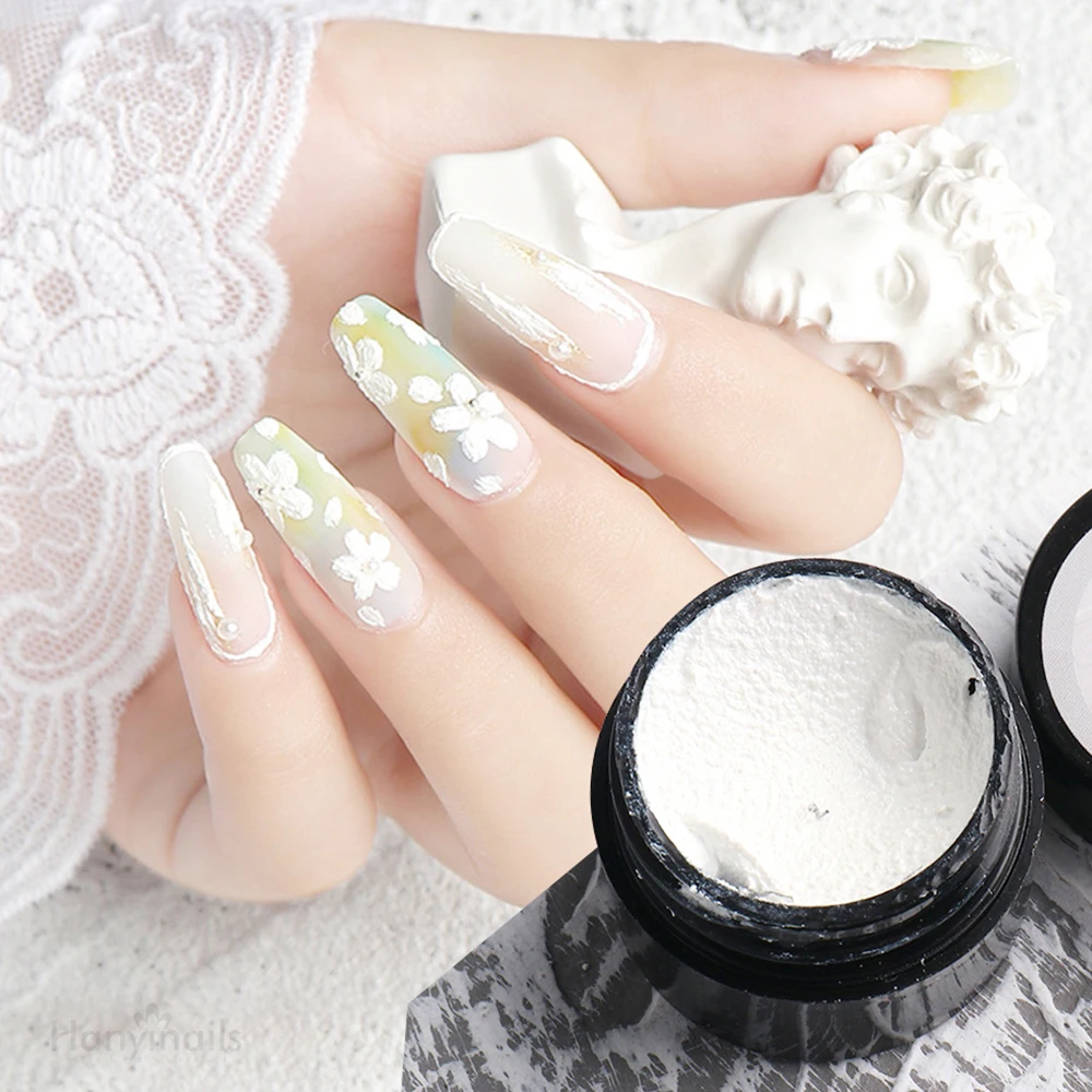 Private Label Nail Art Painting Plaster Gypsum Sculpture UV/LED Nail Gel Polish Carved Glue Soak Off 3D UV Gel for Nail 5-10days