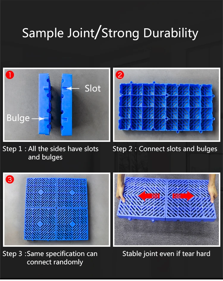 china supplier slatted plastic slat animal plastic flooring floor for pig