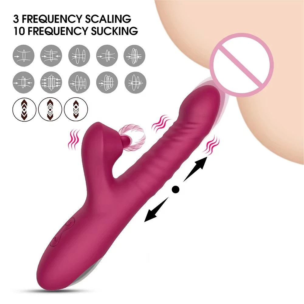 10 Telescopic vibration Dildo clitoral tapping vibration female adult toy clitoral stimulation excitement sex toys for women