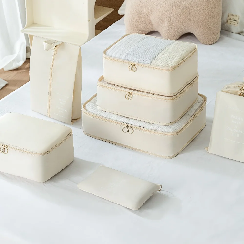 Packing Cubes for Suitcase Bulk Mesh Organizer Set for Hiking Camping Backpacking Clothes Accessories Travel Luggage Bags