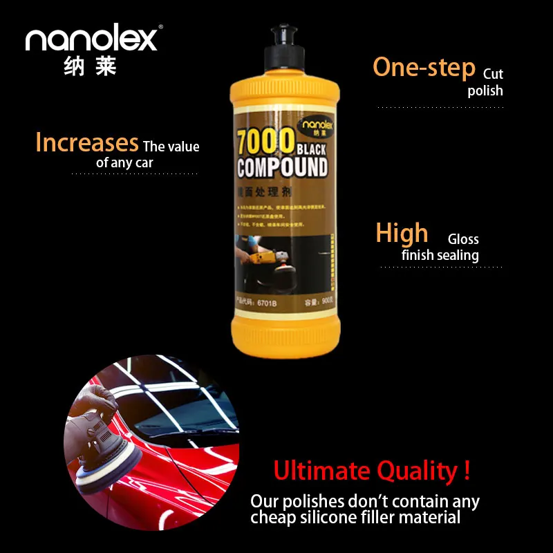 Nanolex 7000 06973 High Gloss Professional paint refresh final finish buffing compound final polish cream car wax