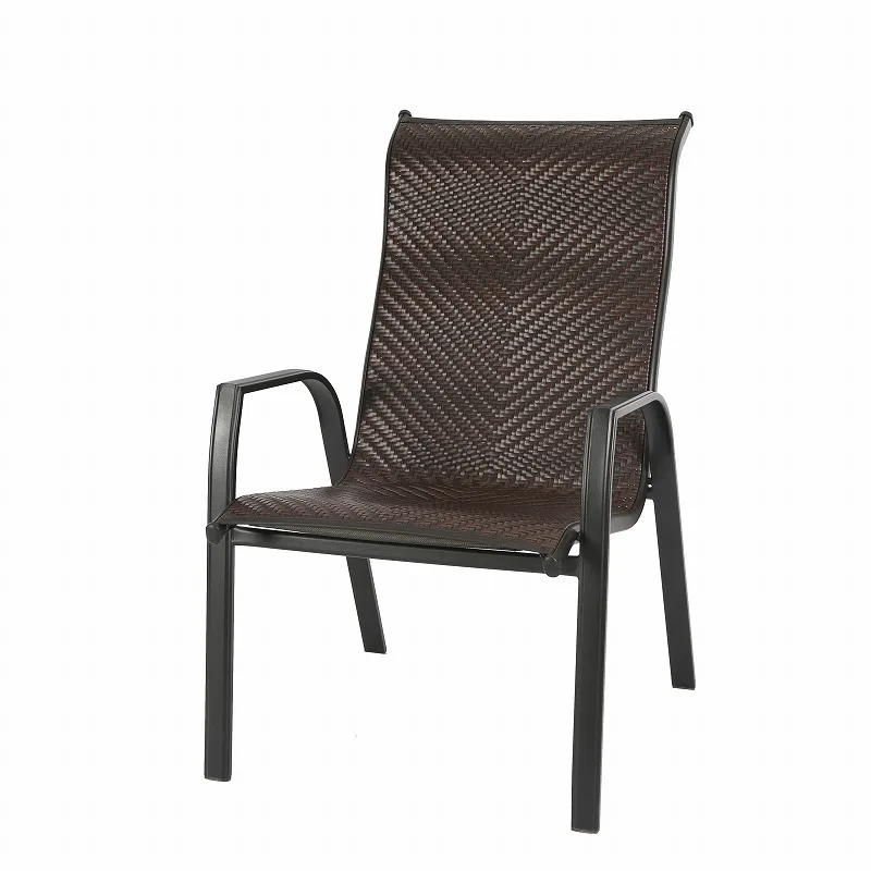 
Manufacturer Outdoor Garden PE Rattan Wicker Metal Arm Chairs 