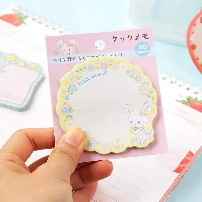 Kuromi Melody Memo Pad Sanrio Pochacco Sticky Notes Stationery Label Notepad Planner Sticker Post School Supplies