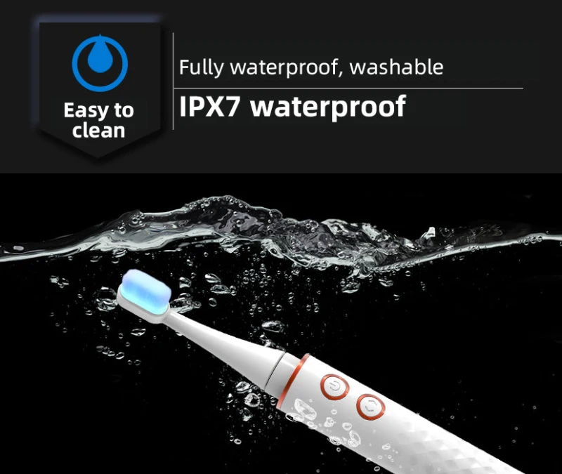 Portable Custom Teeth Whitening Bright UV Antibacterial Sanitizing Toothbrush Adult Polish Sonic Electric Toothbrush