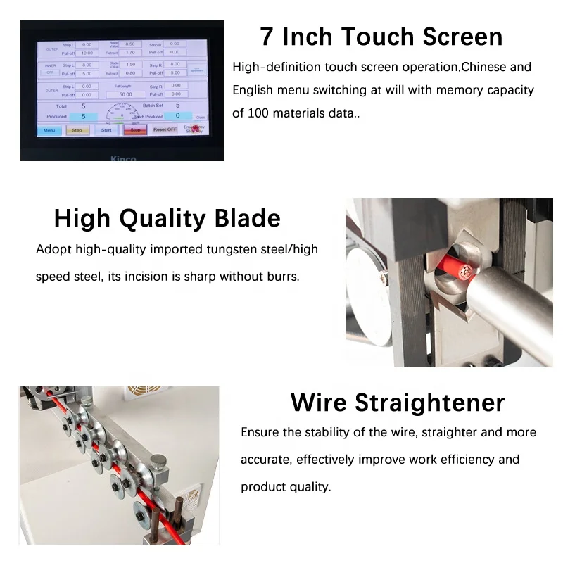 35mm2 Cutting Machine automatic multicore cable wire cutting stripping machine wire cutter machine
