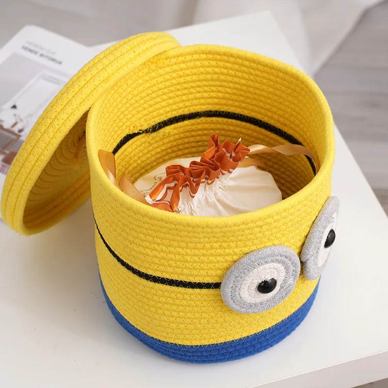 Корзина для хранения в гостиную Happy Minions корзина мелочей детская настольная белья тканая с крышками
