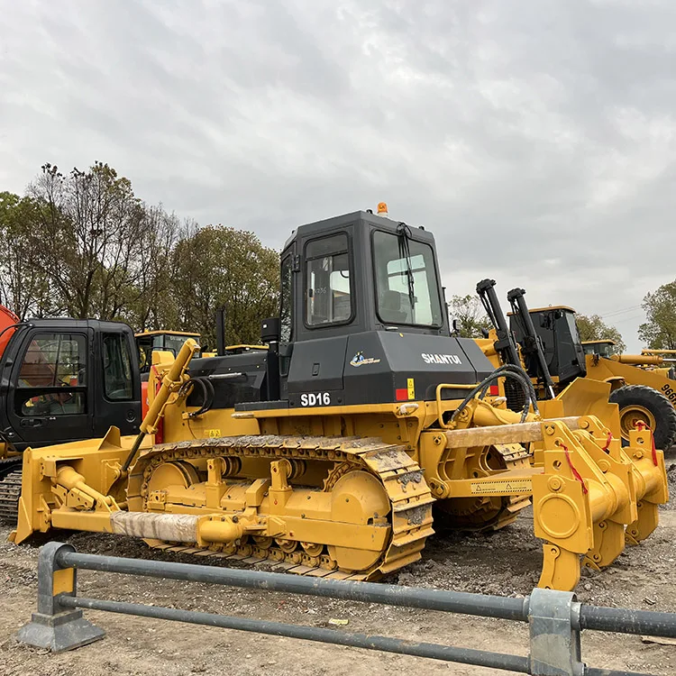 Hot Sale Used Crawler Bulldozer Komatsu Shantui SD16 Road Construction Bulldozer Machine