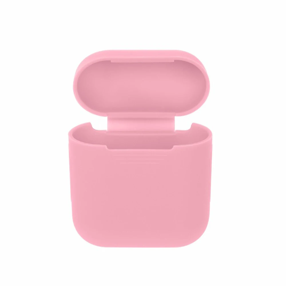 Силиконовые наушники чехол Защитная пленка для Apple AirPods Беспроводные с микрофоном Air стручки шкуры