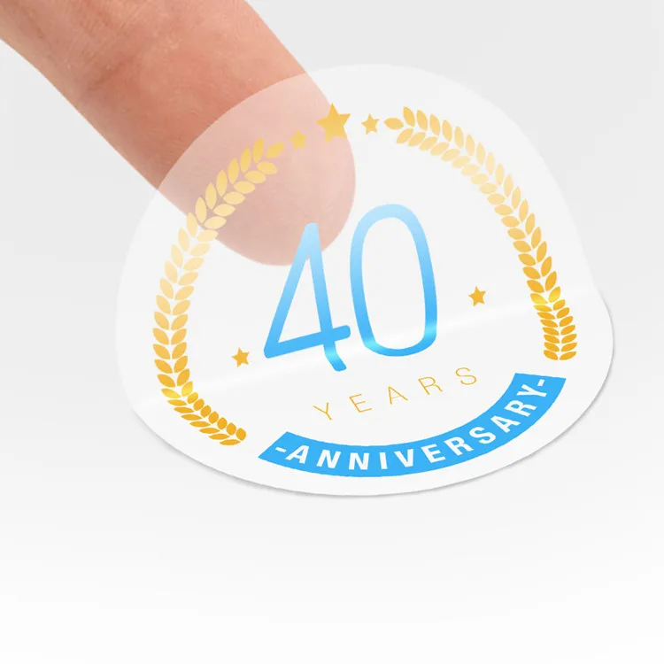 
High Quality Custom Transparent Sticker Printing Clear Type Products Sticker Label 