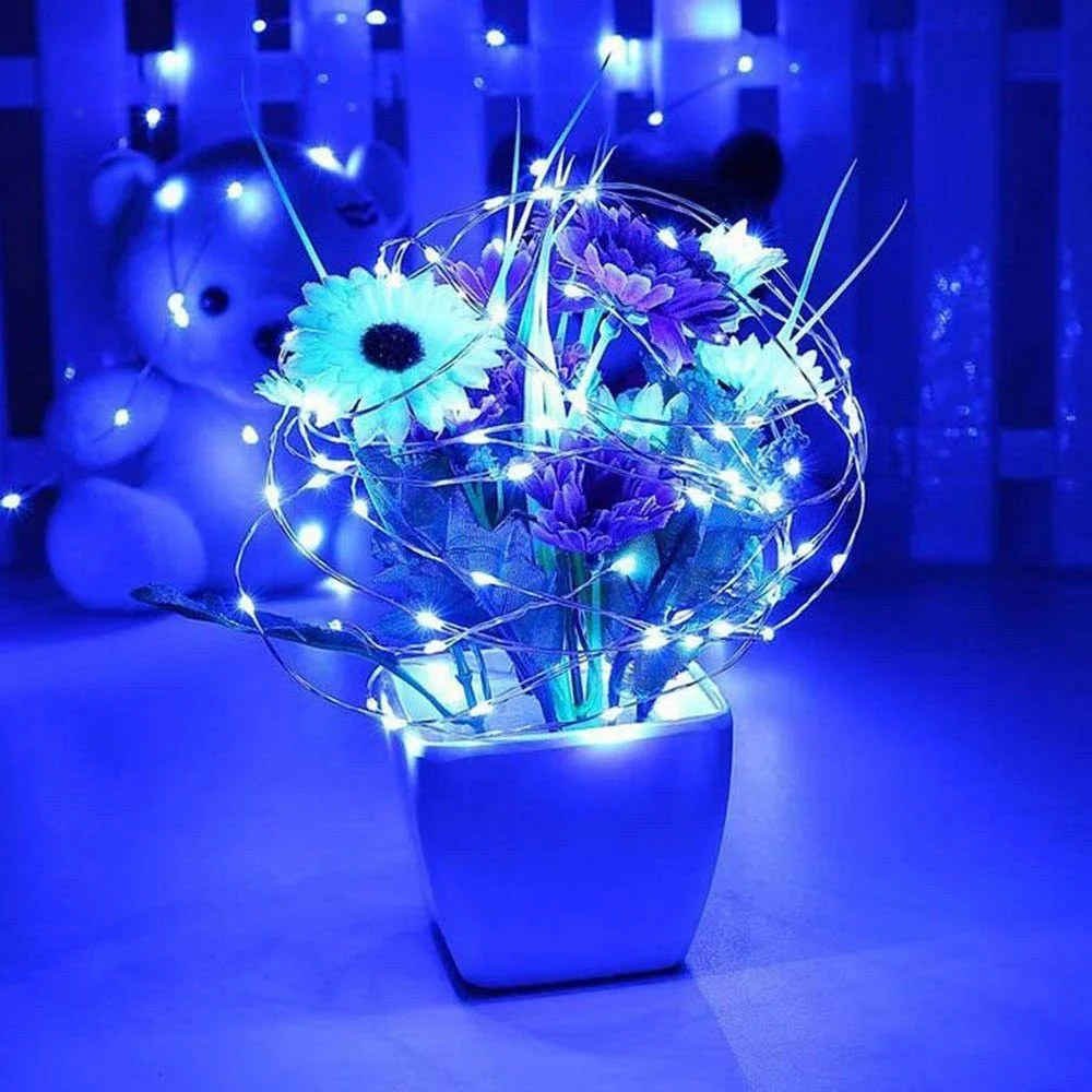 
Wholesale IP65 waterproof 200led christmas decorative fairy lights solar power string light blue 