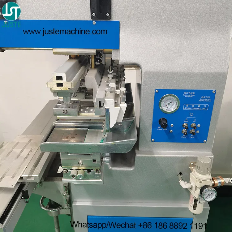 4 Color Roll Pad Printer Servo Carousel Fully Automatic Pad Printing Machine For Stress Christmas PVC PU Golf Ball Pen Logo Tees