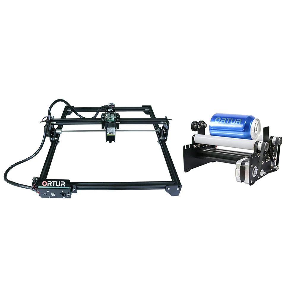 Ortur Laser Engraving Machine with Rotary Table Laser Engraver Desktop DIY Logo Laser Engraving Machine