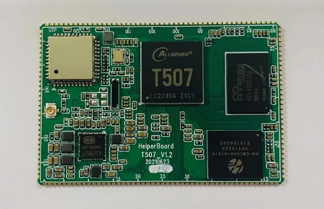 HelperBoard T507 Allwinner T5 serial core board SoM board based on android 10 linux open source development board and driver