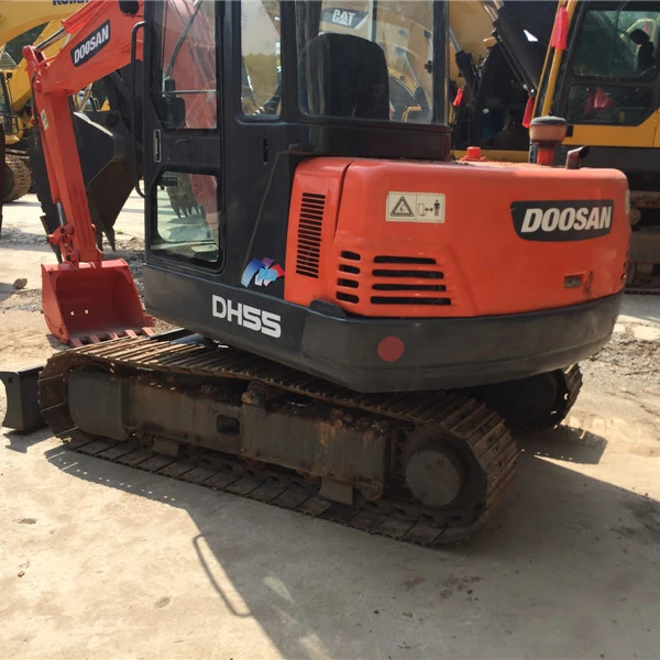 Cheap used mini excavator machine Crawler DH55 Factory sale used machinery mini excavator machinery for sale Used mini excavator