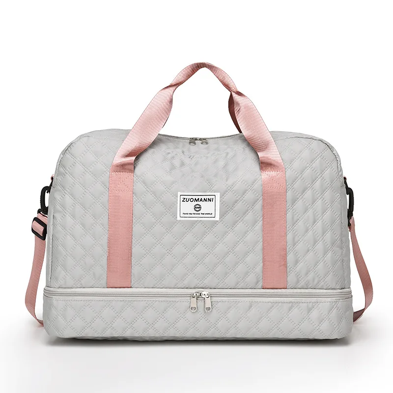 Large Capacity Duffel Bag  Versatile Shoulder & Crossbody Tote With Dry Wet Separation Pockets And Dual Side Pockets