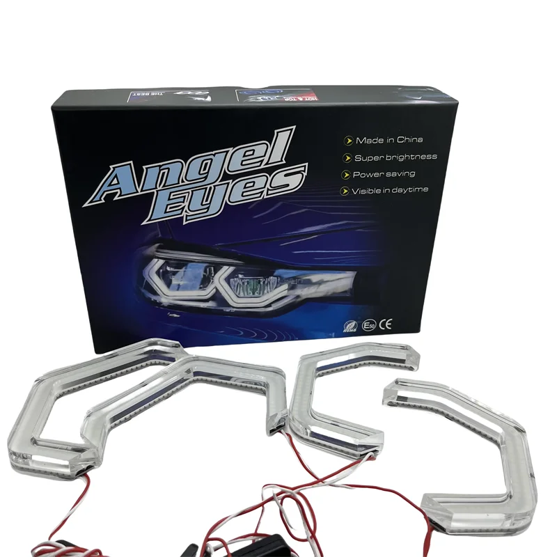 Auto part Highlight car headlights Flat Bottom Dtm Style New Iconic Halos For BMW E90 F10 M4 F30 Led Angel Eyes Retrofit