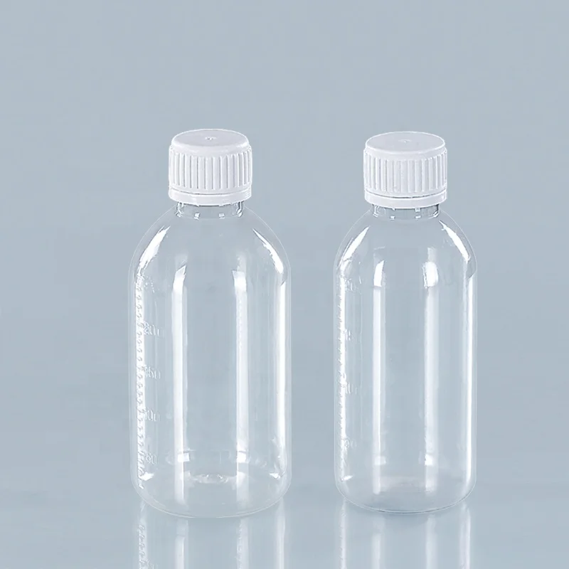 60ml PET white Clear Plastic Cough Syrup Bottle Oral Liquid Bottle