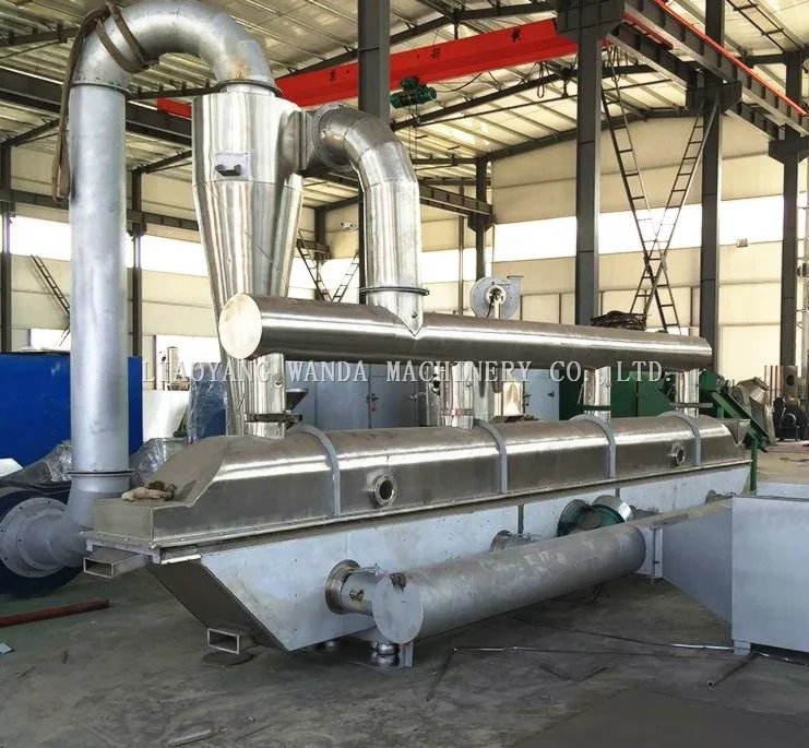 Linear continuous type quartz sand iron powder vibrating fluidized bed dryer with year-end favorable price