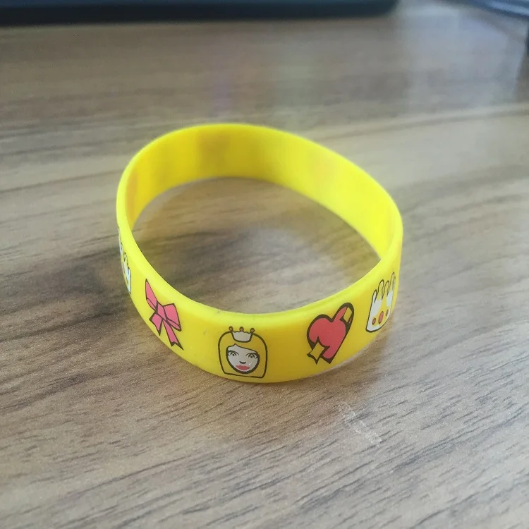 cute design silicon wristband/bracelet with high quality