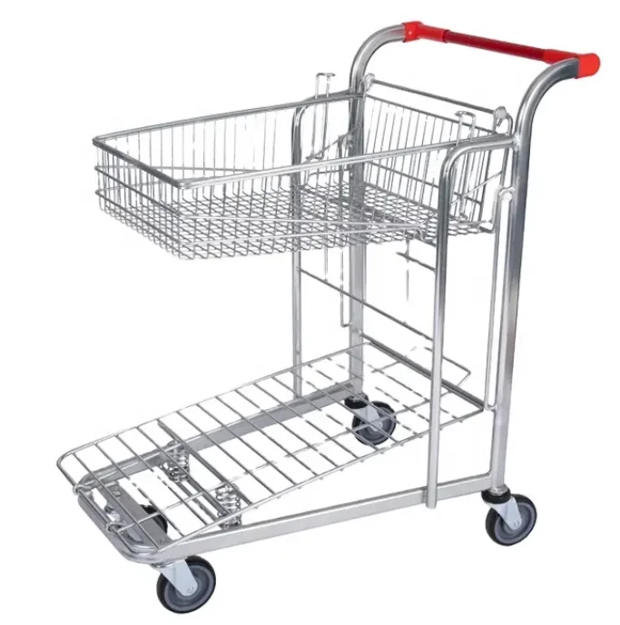 Warehouse Trolley Logistic Warehouse Trolley With Wheels Logistic Trolley For Transport Metallic