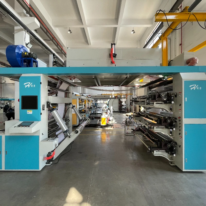 6 Color Flexo Printing Machine 6 Color 1600mm Stack Type High Speed High Quality