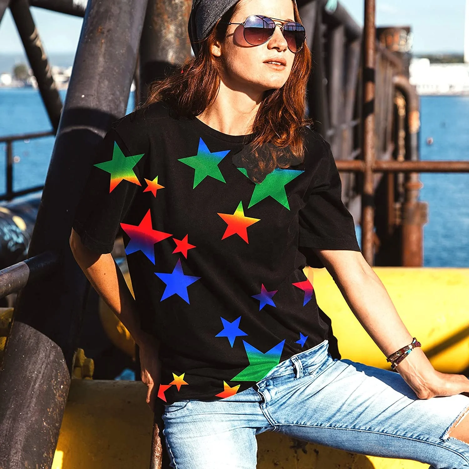 MENGQI Vinyl Paper Heat Transfer PU Heat Transfer Rainbow Cricut Vinyl