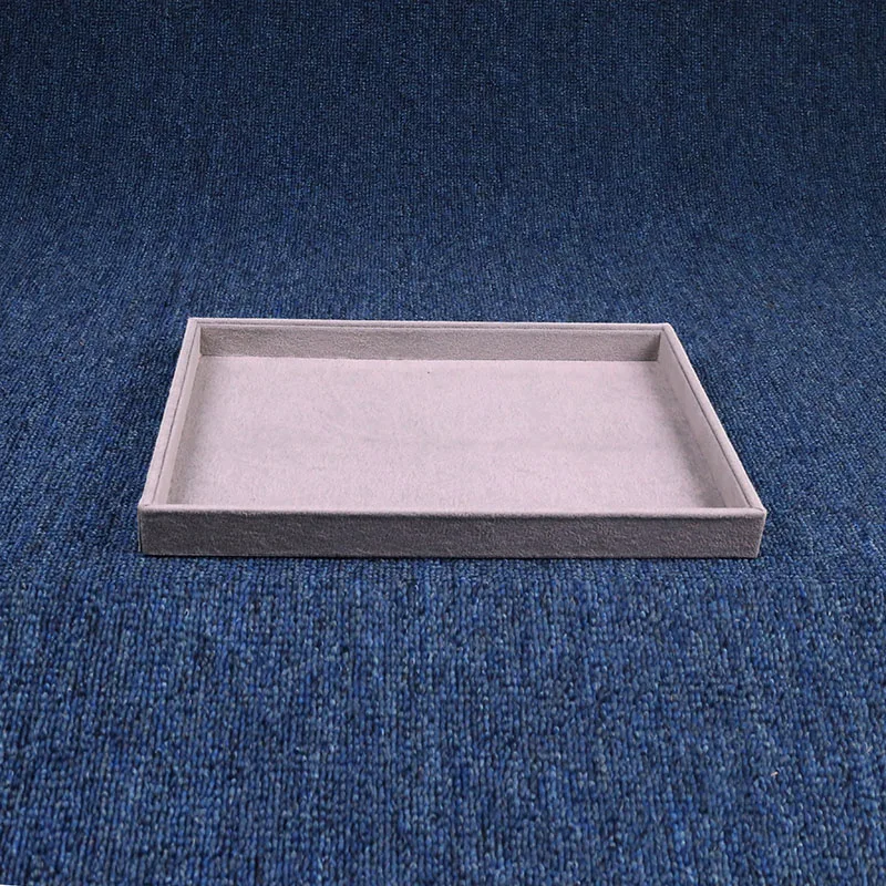 New Arrival High Quality Accept Customize Logo Large Capacity Velvet Material Jewelry Display Tray