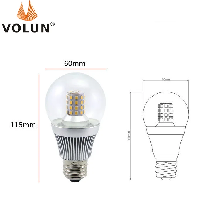 360 degree beam 10-30V 48-60V 85-260V luminous 24V led bulb light 36V high power 7W 9W 12W led solar light bulb
