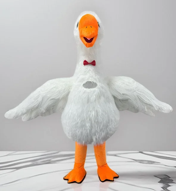 Kinqee Moq 1 Pc Custom Adult Size Duck Mascot Costume Plush Animal Cartoon Mascot Costume For Sale