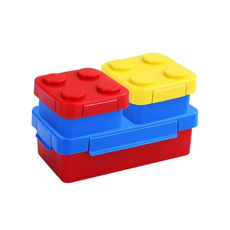 M45 Eco Friendly Bpa Free PP Cutlery Block Lunch Box Kids Stackable Set Plastic Bento Children for