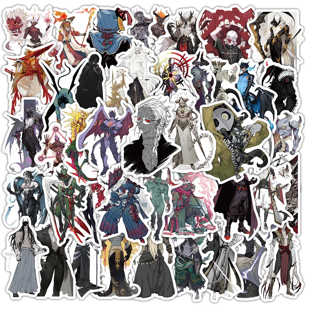 50PCS Halloween horror game character anime monster sticker
