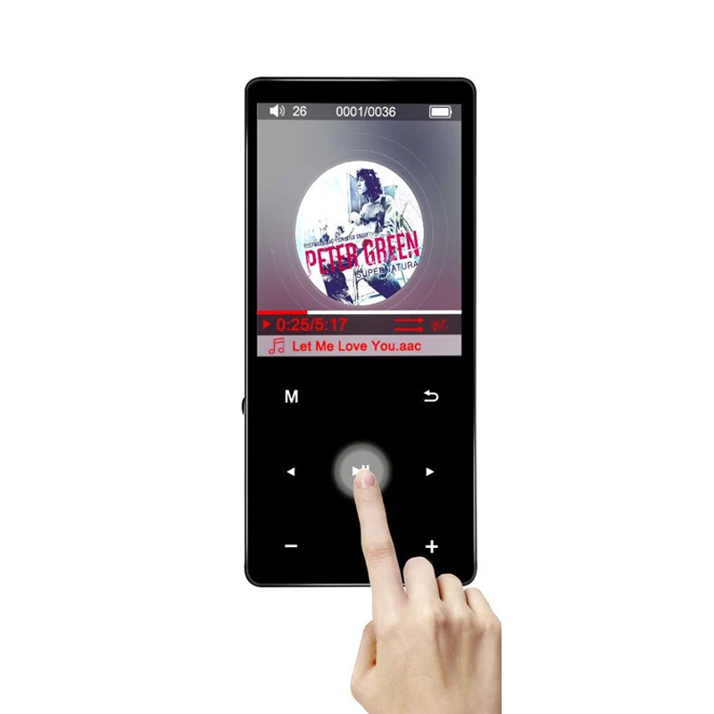 16 ГБ MP3-плеер Bluetooth 4.2 Музыкальный проигрыватель Цифровое аудио HiFi Звук без потерь Портативный спортивный MP3-плеер для