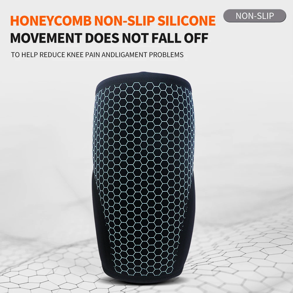 5mm Neoprene Knee Sleeves Support Compression Knee Braces Non-slip Silicone Knee Pads for Weightlifting,Crossfit,Basketball,Gym