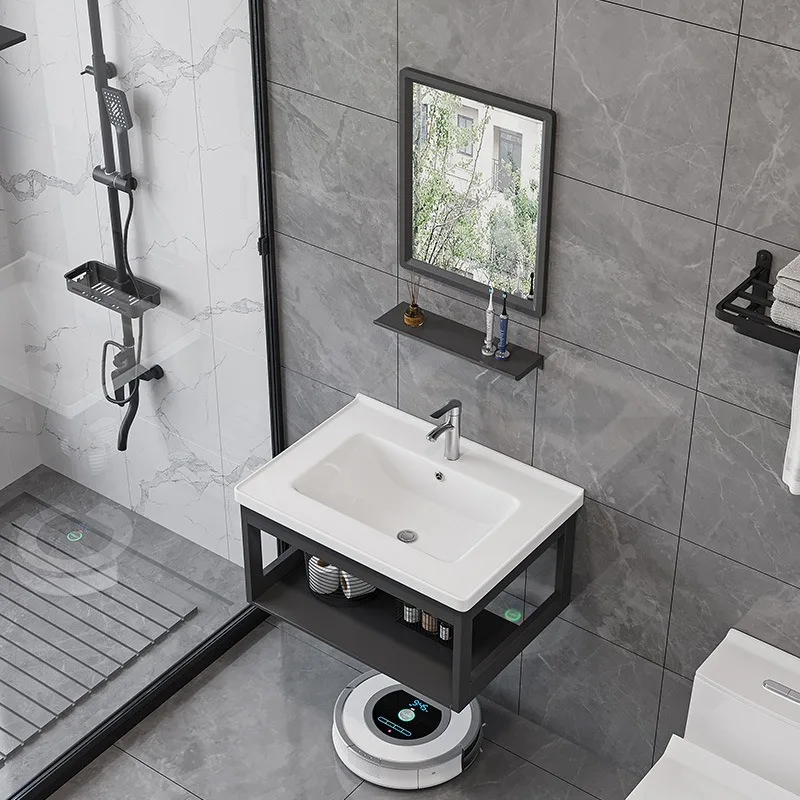 Wall Mounted Washbasin Countertop,Simple Washbasin In Bathroom,Washbasin Cabinet Combination,Balcony Wall Mounted Washbasin