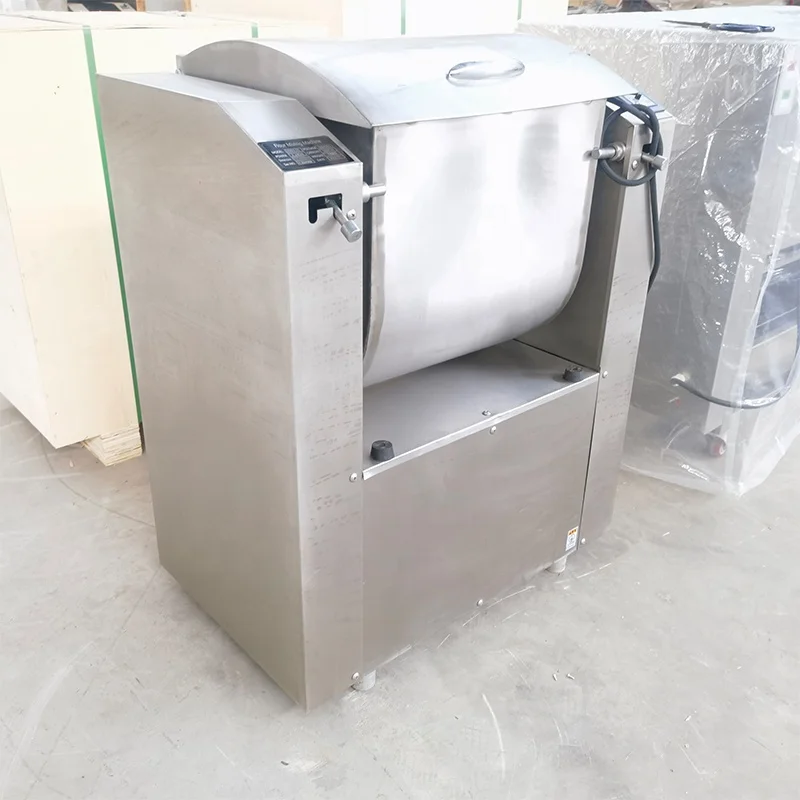 20kg 25kg 30kg 50kg 75kg 100kg 150kg 200kg Capacity Horizontal Industrial Flour Dough Mixer for Bakery Food Bread Pizza
