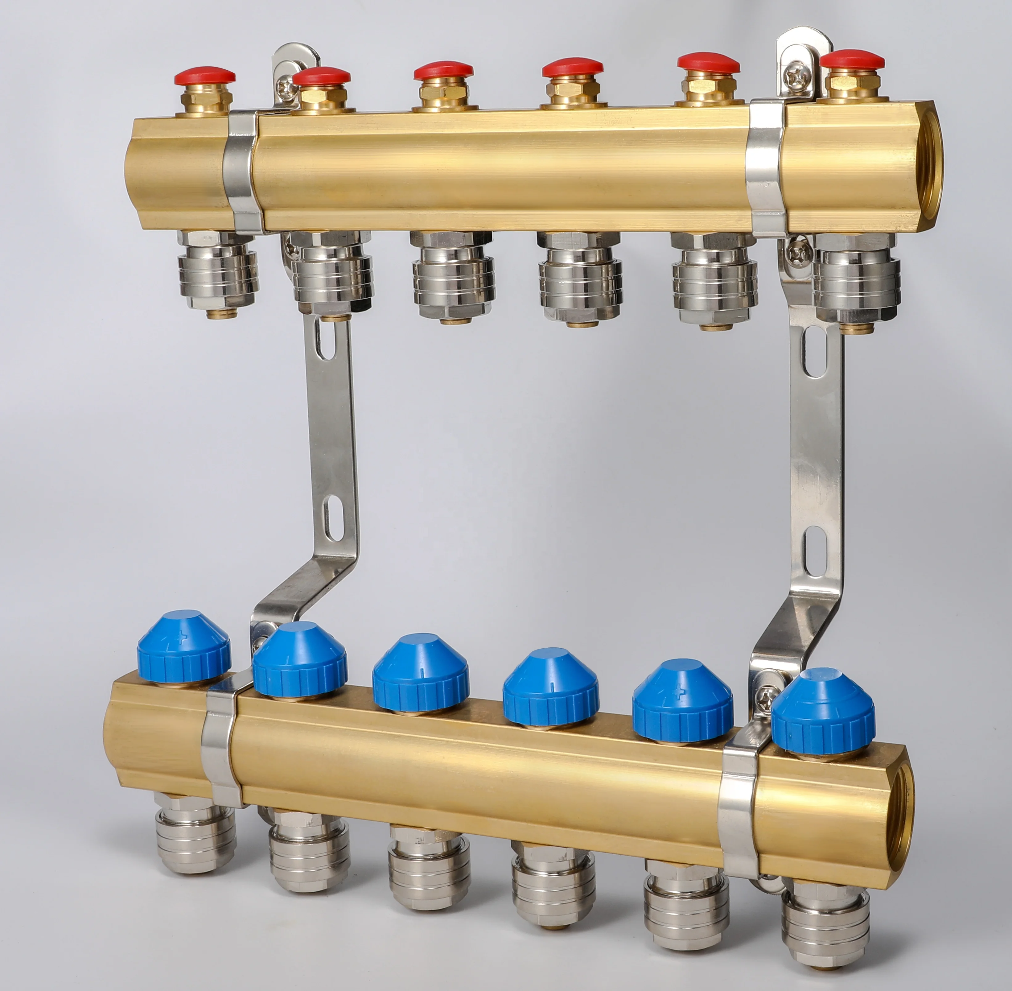 Underground Floor Plumbing Manifold Floor Heating Systrm Brass Water Manifold
