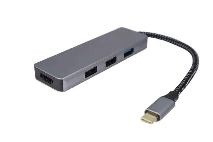Premium Quality 4 in 1 USB 2.0 3.0 Hub For Laptop Surface Pad USB Hub USB C Hub Multiport Adapter
