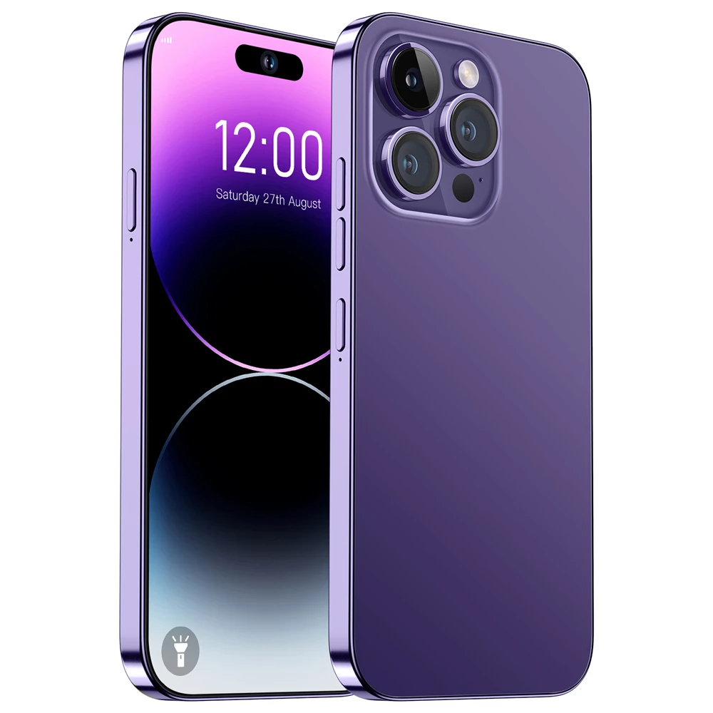 i14 pro max  Factory original mobile phone 16GB+1TB  Android 13.0  5G smartphone Dual card Unlocked Durable battery