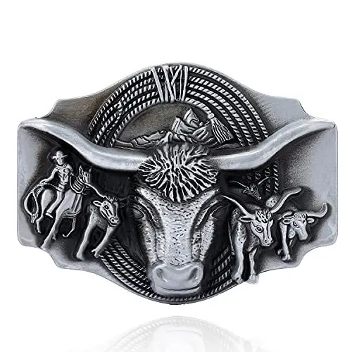 Молодежная модная пряжка для ремня в Западном ковбойском стиле Техасская Мужская кожаного