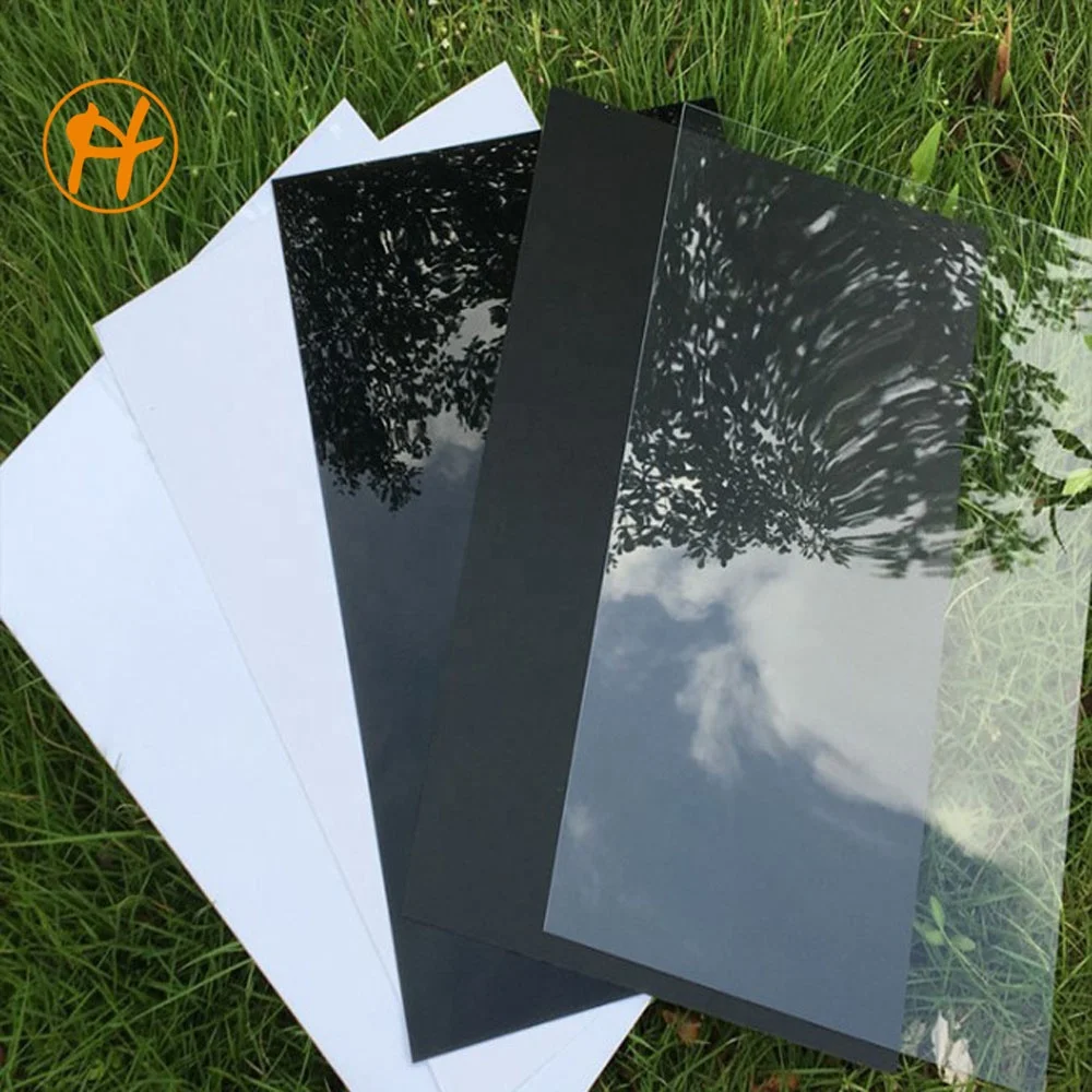 Factory supply Matte Black White PVC Sheet Plastic Rigid PVC roll for printing
