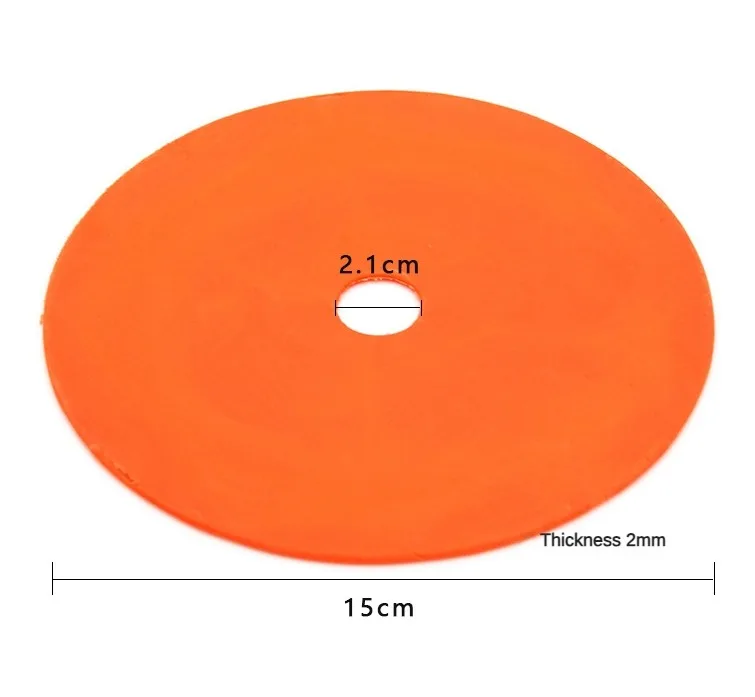 LXY-N186 15cm Flat Cones with Rack Soccer Football Plastic Marker Disc