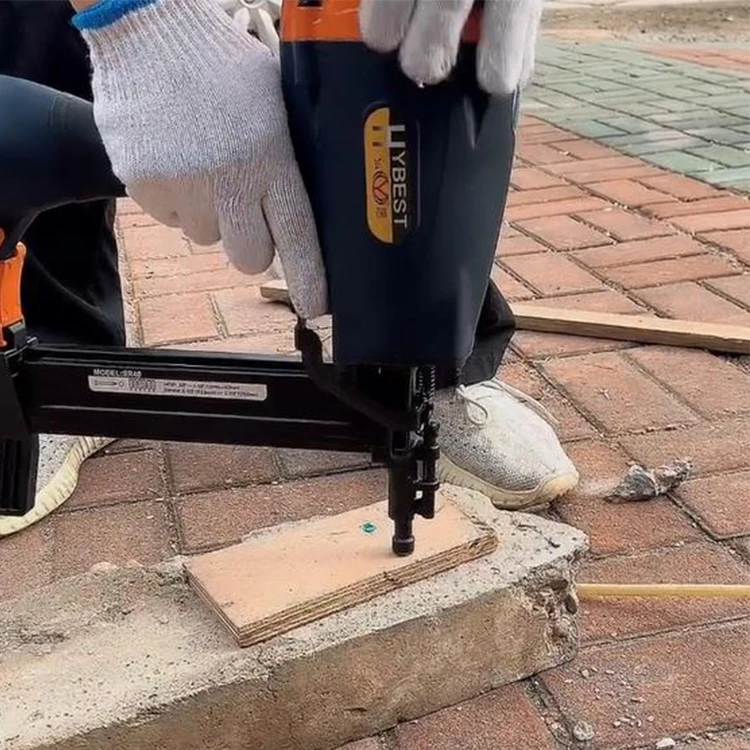 Hybest SR40 pneumatic mounting pistol no gas pneumatic cement air nail gun steel air actuated concrete nailers