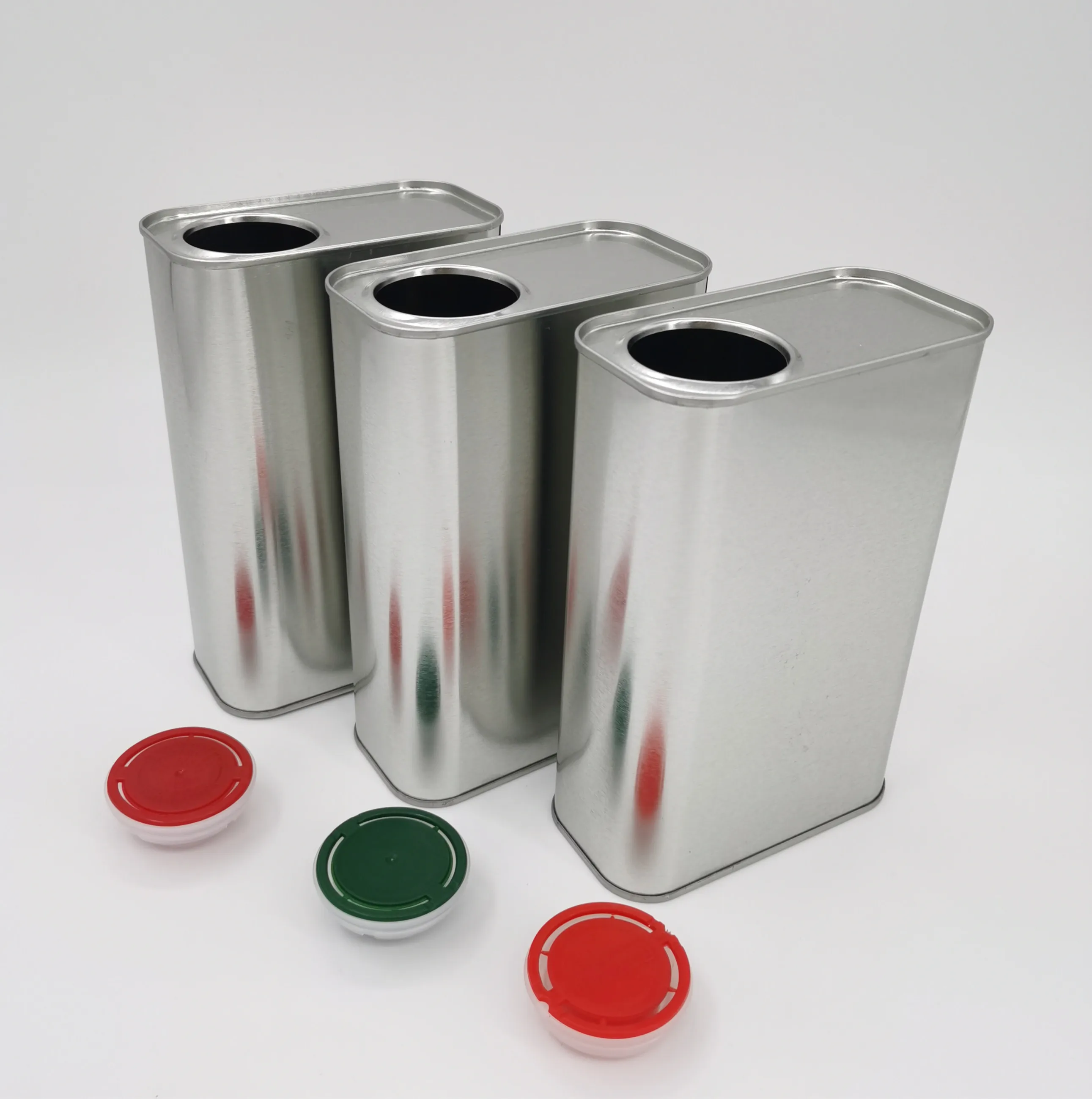 F style containers 1L tin lubricants can chemical metal can for solvents, paint thinners, plastic spout factory direct sale