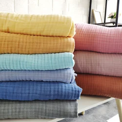 Promotion wholesale 100% Cotton gauze 4 layers 6 layers 8 layers customize stonewashed colors muslin throws blankets